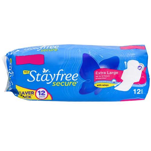 STAYFREE SECURE EXTRA LARGE 12pads